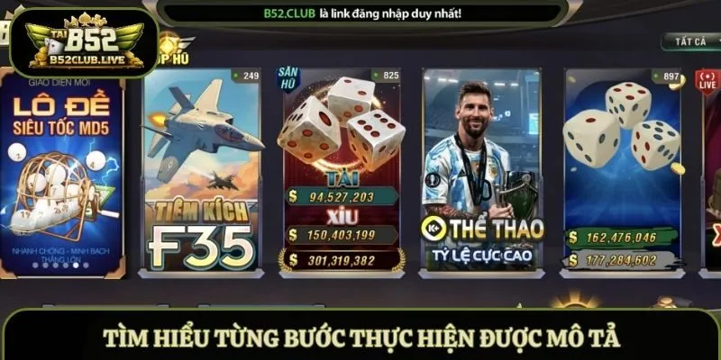 Tìm hiểu từng bước thực hiện được mô tả