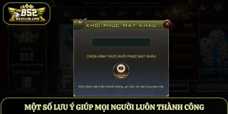 Một số lưu ý giúp mọi người luôn thành công