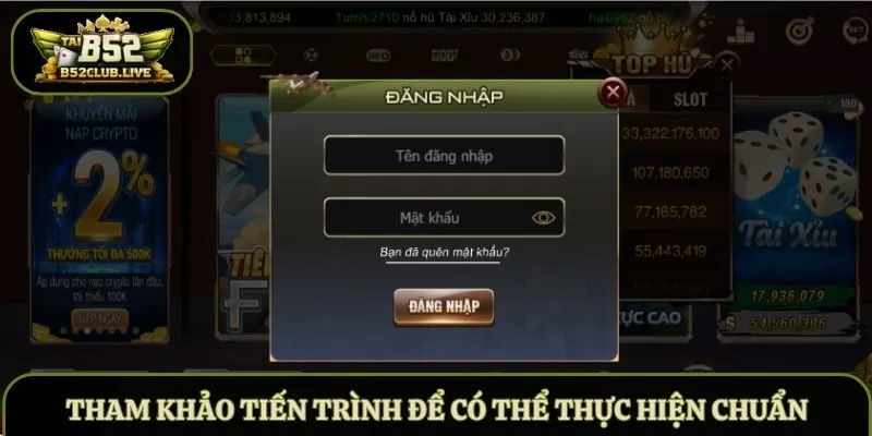 Tham khảo tiến trình để có thể thực hiện chuẩn